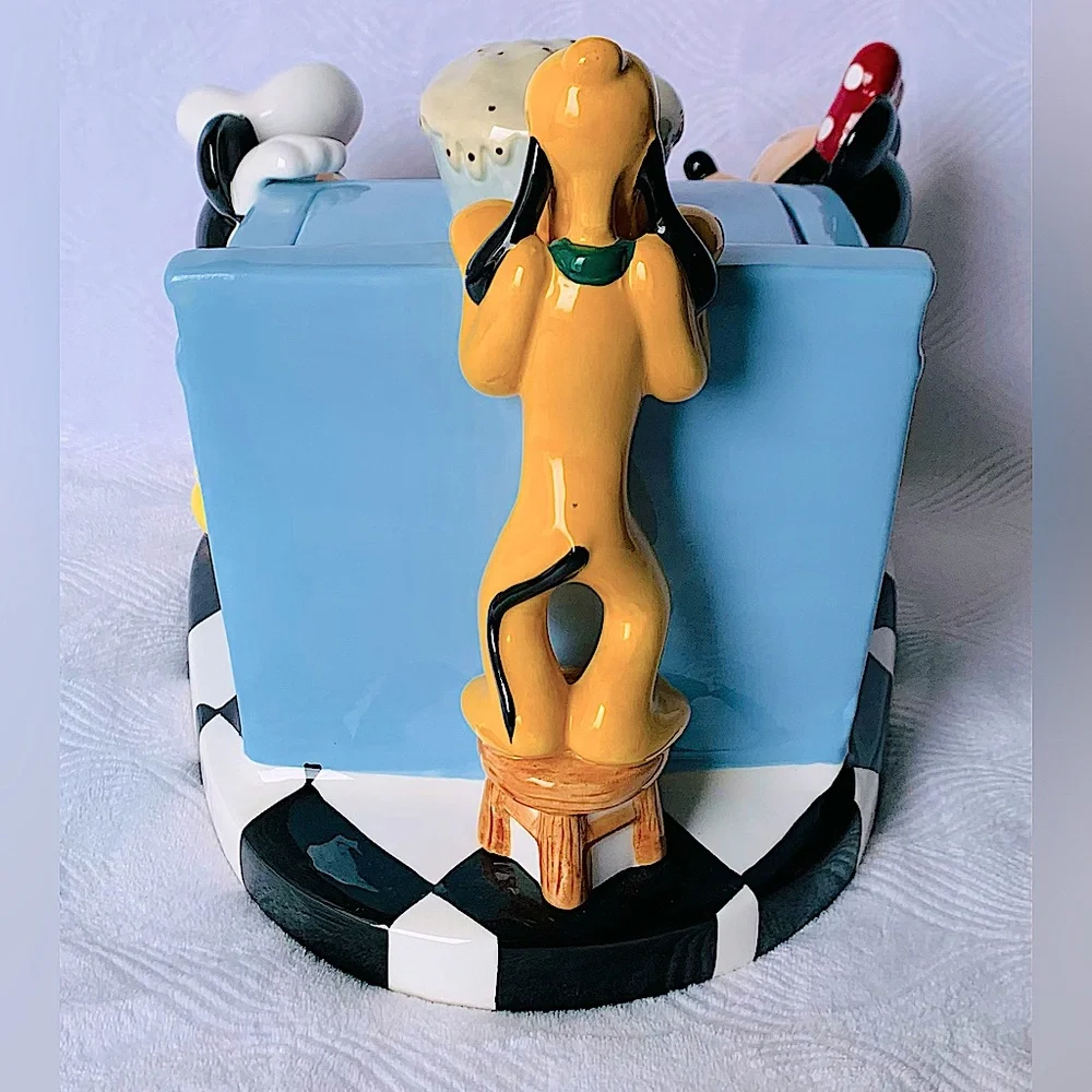 Disney Store Mickey Minnie Pluto Baking Oven Cookie Jar - Picture 7 of 13